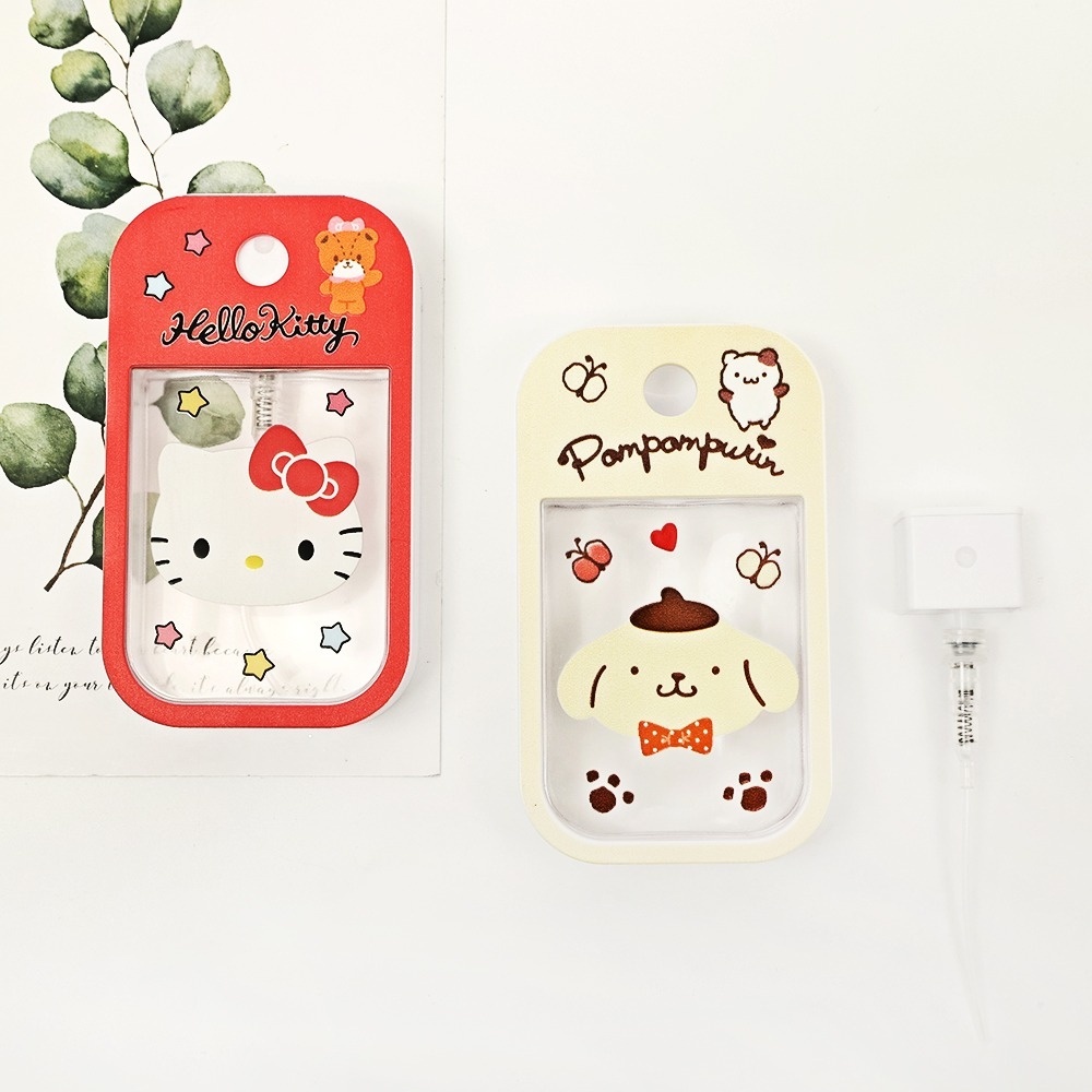 Chai xịt đựng cồn khử trùng / nước hoa / tinh dầu in họa tiết hoạt hình màu trong suốt 450ml