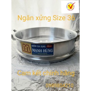 Ngăn xửng hấp nhôm Mạnh Hùng size 36 ,Ngăn xửng size 36,ngăn hấp bánh bao,rau củ ,quả