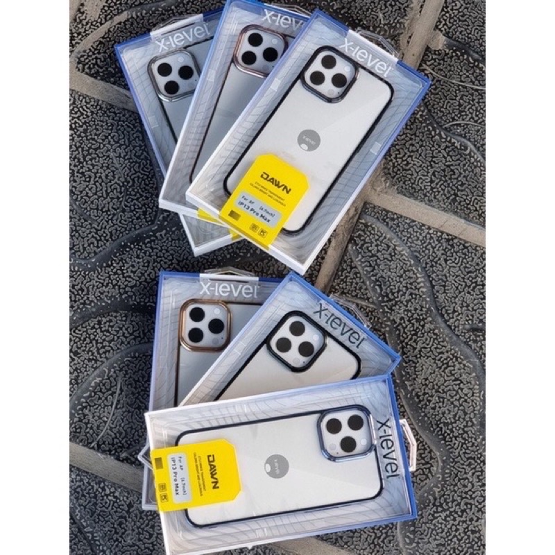 [𝘾𝙝𝙞́𝙣𝙝 𝙃𝙖̃𝙣𝙜] Ốp lưng XLEVEL dành cho iphone 13 | 13 Pro | 13 Pro Max trong cứng viền si màu theo máy chống ố khoe lưng