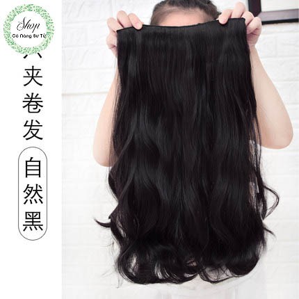 Tóc giả nữ dài xoăn sóng đuôi – tóc giả kẹp dải tự nhiên, nhẹ mềm - Cô nàng sư tử