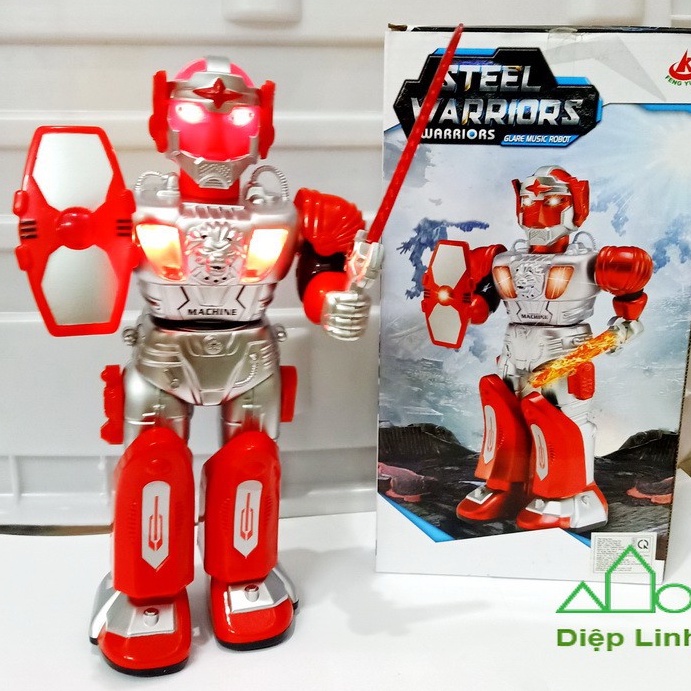 Đồ chơi siêu nhân robot Space Warrior có đèn nhạc tặng kèm pin - Diệp Linh