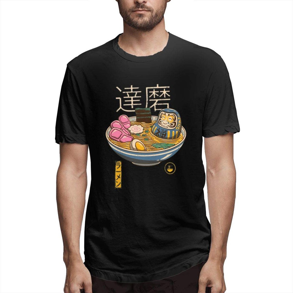 Áo Thun Cotton Ngắn Tay In Hình Zen Ramen 2021 Thời Trang Cho Nam