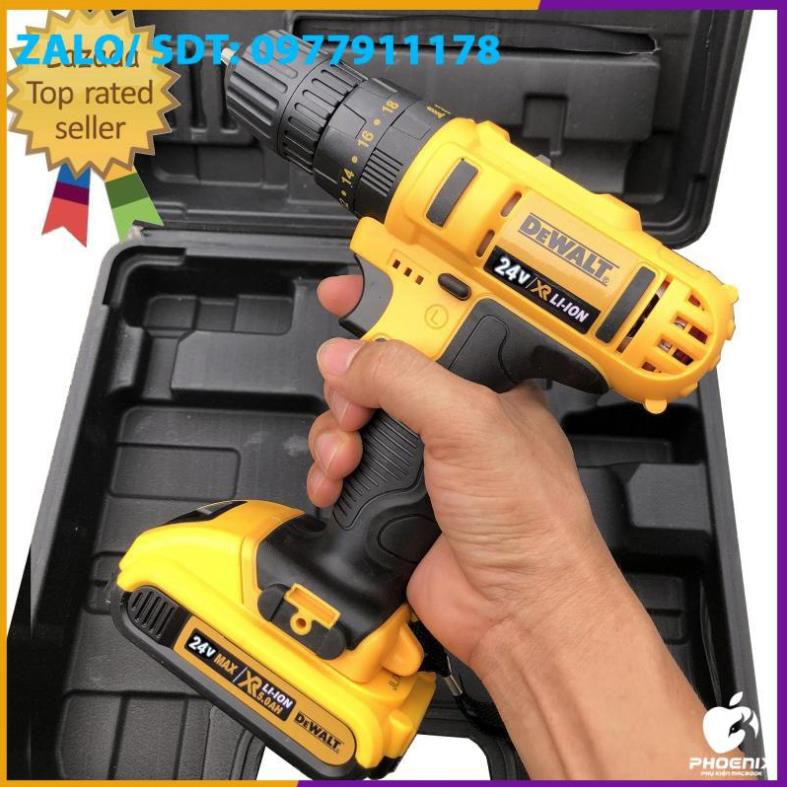 máy khoan dewalt 24v 🔥 ( SIÊU RẺ ) 🔥 LÕI ĐỒNG  BỀN BỈ , 3 CHỨC NĂNG