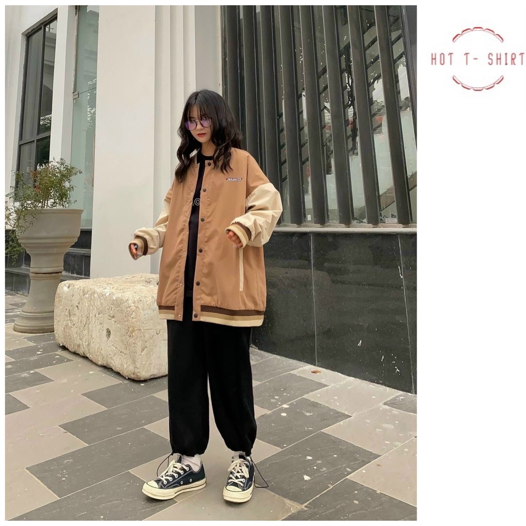 Áo Khoác Dù Cặp Đôi Nam Nữ Unisex HOT.TSHIRT - Áo Khoác Gió Bomber Jacket Dù Nam Nữ Form Rộng | BigBuy360 - bigbuy360.vn