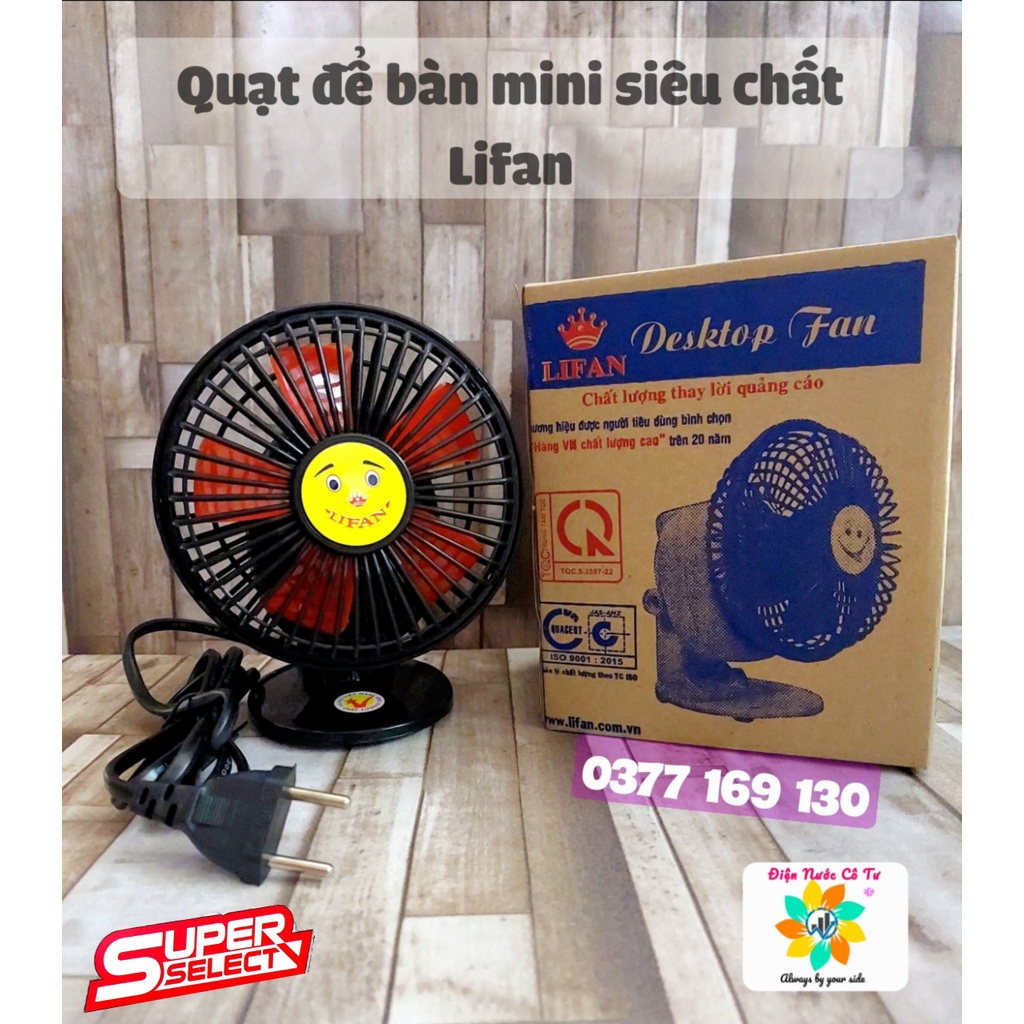 Quạt để bàn mini điện 220V siêu chất Lifan GN4