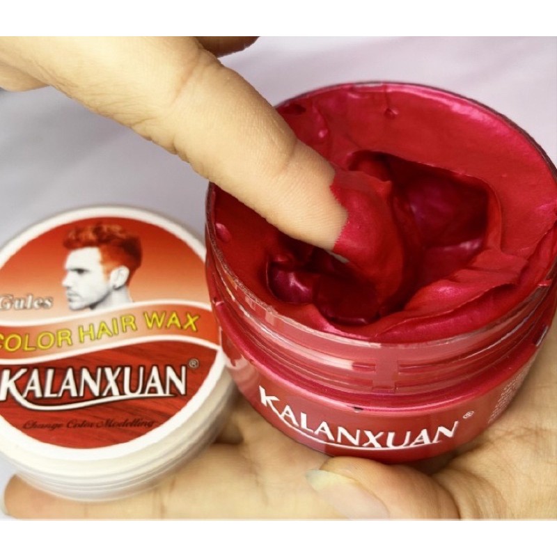 Sáp Vuốt Nhuộm Tóc Màu Đỏ KALANXUAN 100ml/hộp Chính Hãng Đổi Màu Tạm Thời