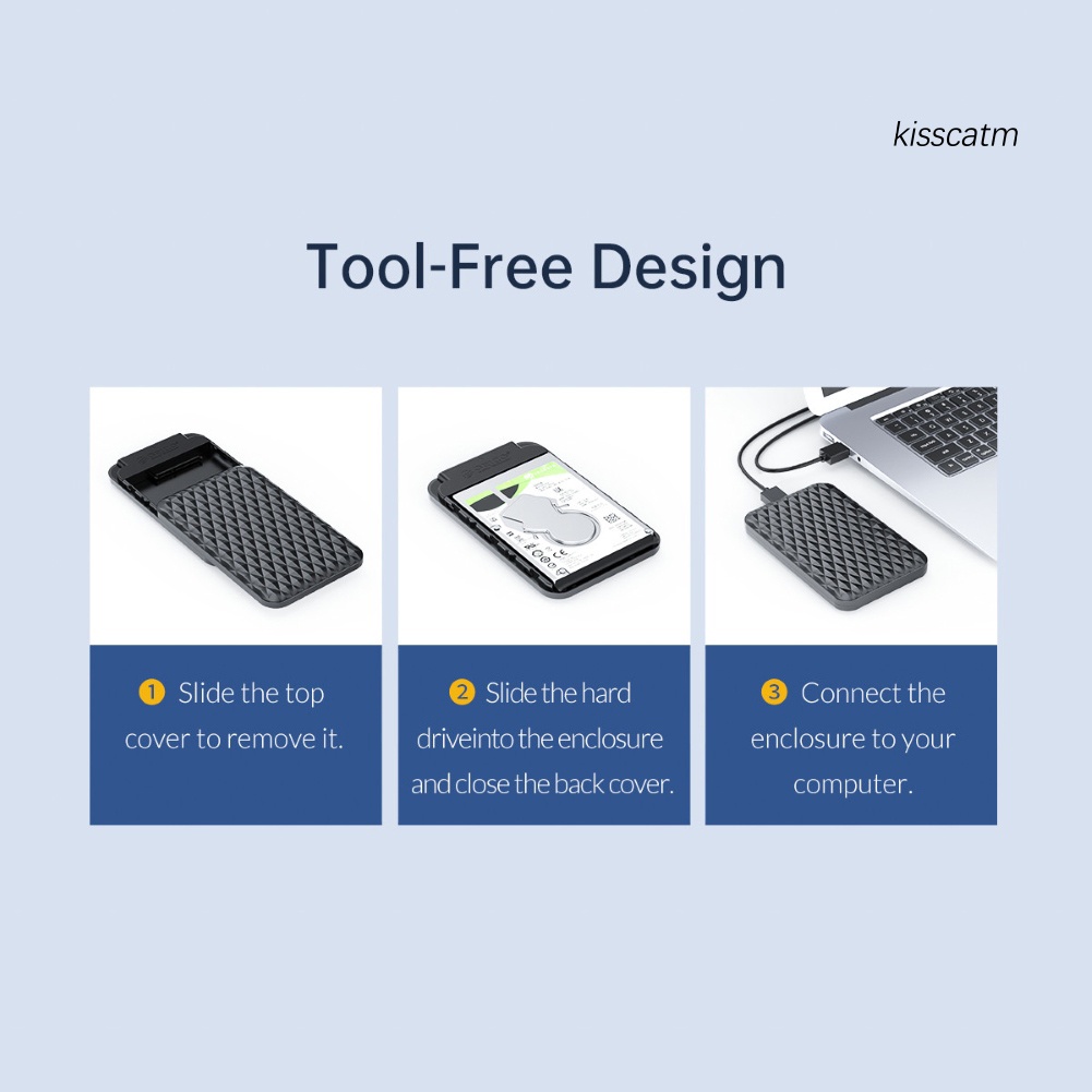 ORICO Hộp Đựng Ổ Cứng Ngoài 2.5 Inch USB 3.0 5Gbps SATA SSD | BigBuy360 - bigbuy360.vn