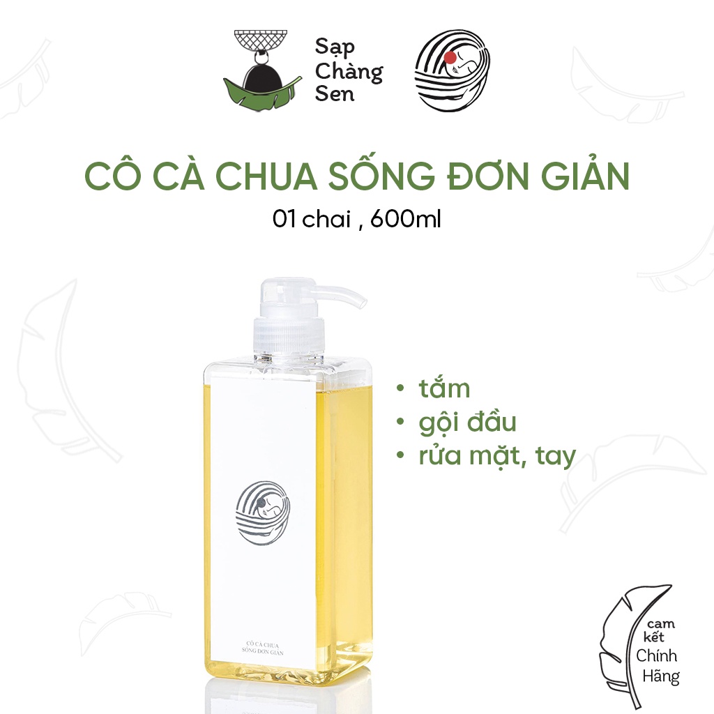 Cô Cà Chua sống đơn giản - Dầu tắm rửa, gội đầu - 600ml