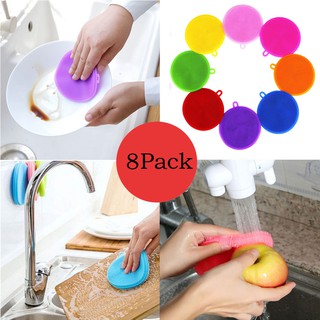 8 miếng rửa chén silicon chống khuẩn