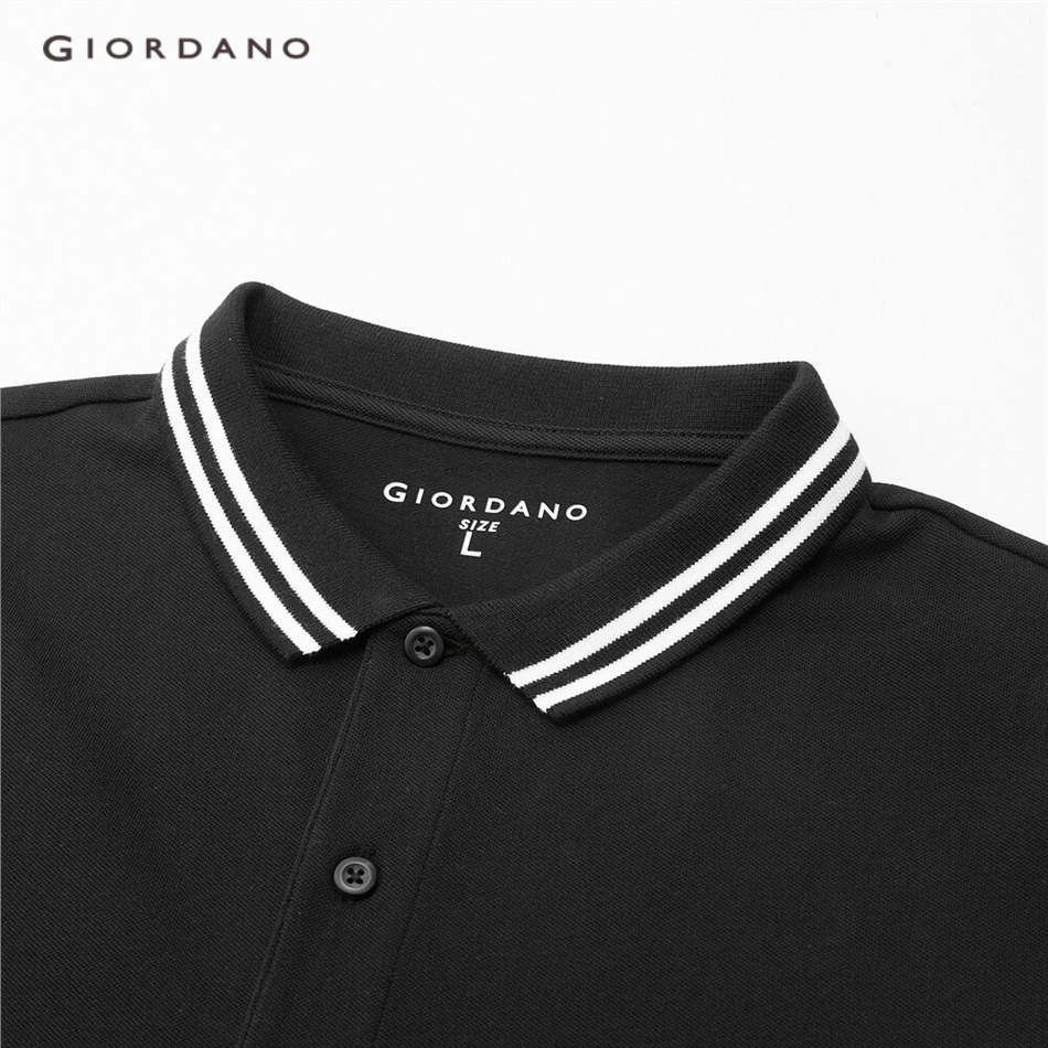 Áo thun polo GIORDANO 13011013 thêu hình độc đáo dành cho nam | BigBuy360 - bigbuy360.vn