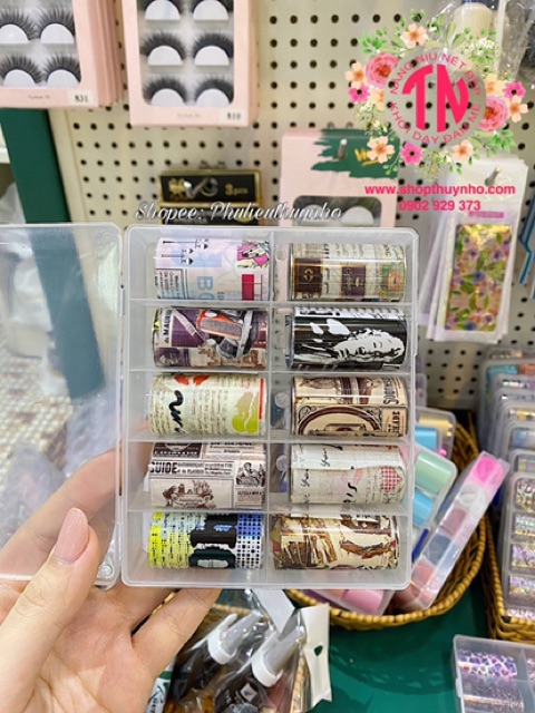 Set Foil 10 Tấm Trang Trí Móng