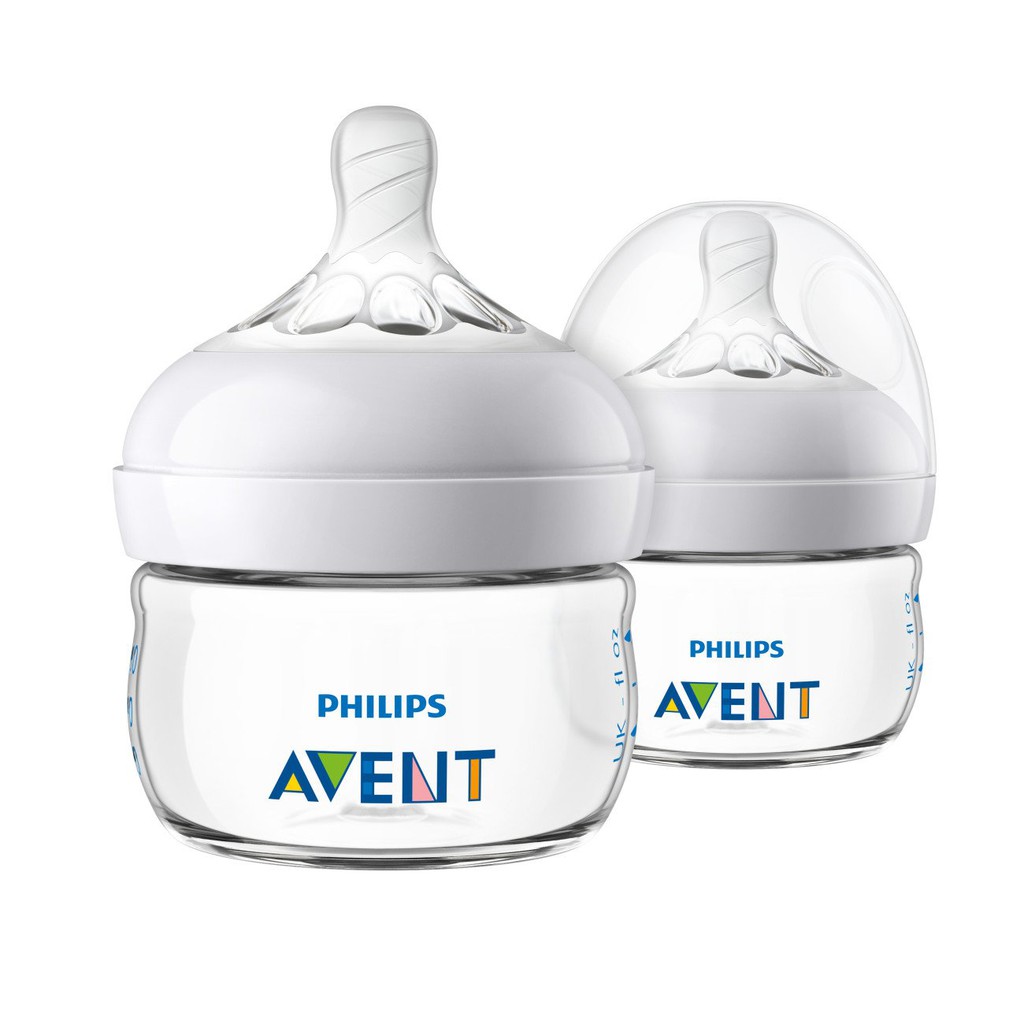 Bình sữa đôi Philips Avent Natural 125ml/bình bằng nhựa PP, không có BPA