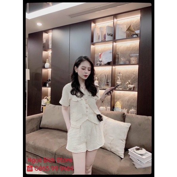 [HÀNG ĐẸP LOẠI 1] Set chân váy trắng cúc ngọc tiểu thư