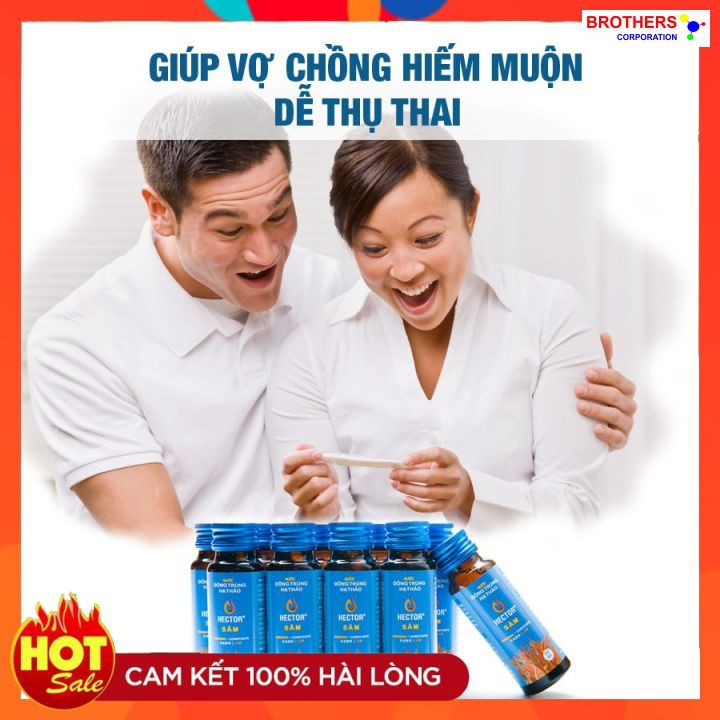 [Chính hãng] Nước Đông Trùng Hạ Thảo Hector Sâm (Hộp 10 chai x 50ml)