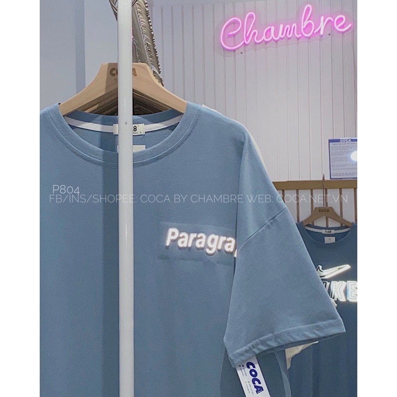 [P804]🤖 Áo thun áo phông form rộng unisex PARAGRAPH vải mỏng mát (Có sẵn/ảnh thật)