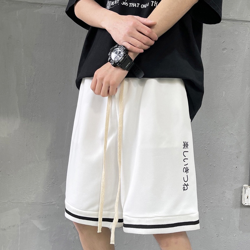 Quần Nam Ngắn Bigsize Thể Thao In Chữ Thời Trang Hàn Quốc Fashion Quần Jogger Nam Ngắn Rộng Thùng Thình Unisex