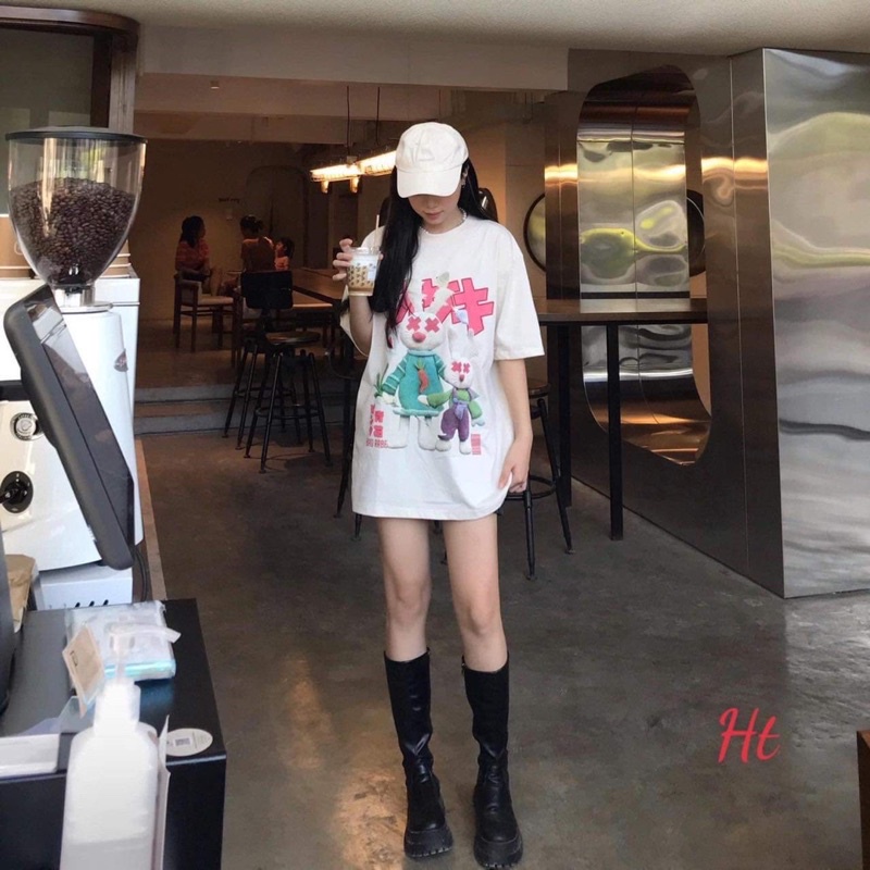 Áo phông thỏ chữ nhật H2