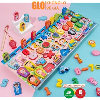 Bộ Đồ Chơi Câu Cá Và Ghép Số Học Đếm 63 Chi Tiết Cho Bé, Bộ Bảng Số Thông Minh Bằng Gỗ Mới Nhất 2020