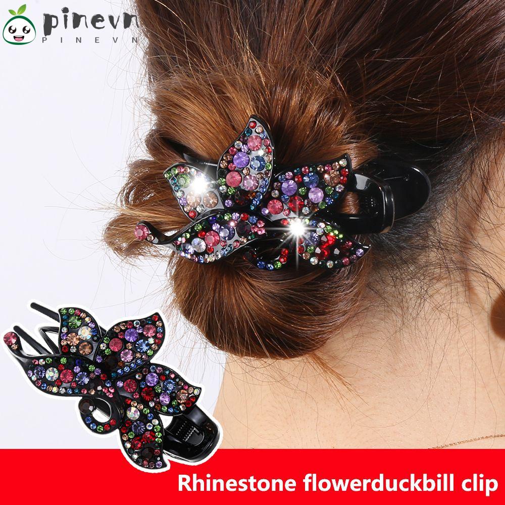 Kẹp Tóc Hình Hoa Đính Đá Thời Trang Cho Nữ