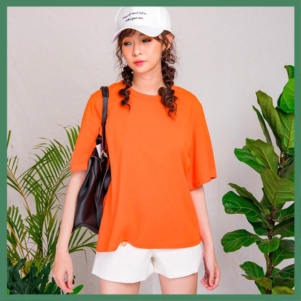 Áo Thun Tay Lỡ Trơn Basic Form Rộng Thời Trang Unisex Nam Nữ Nhiều Màu - La mode | BigBuy360 - bigbuy360.vn
