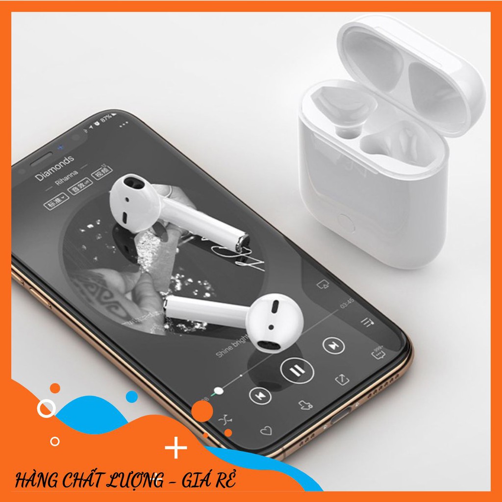 Tai Nghe Bluetooth Không Dây Nhét Tai I12 Kiêm Pin Sạc Dự Phòng aresshop