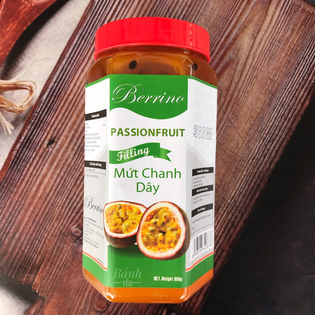 Mứt Trái Cây Đậm Đặc Berrino 950g Làm Nhân Bánh, Trang Trí, Pha Chế