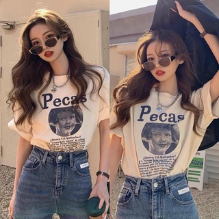 Áo thun nữ form rộng unisex ngắn tay