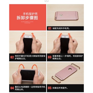 Ốp lưng ráp 3 mảnh plastic 360* IPhone 7 Plus/ 8Plus cao cấp