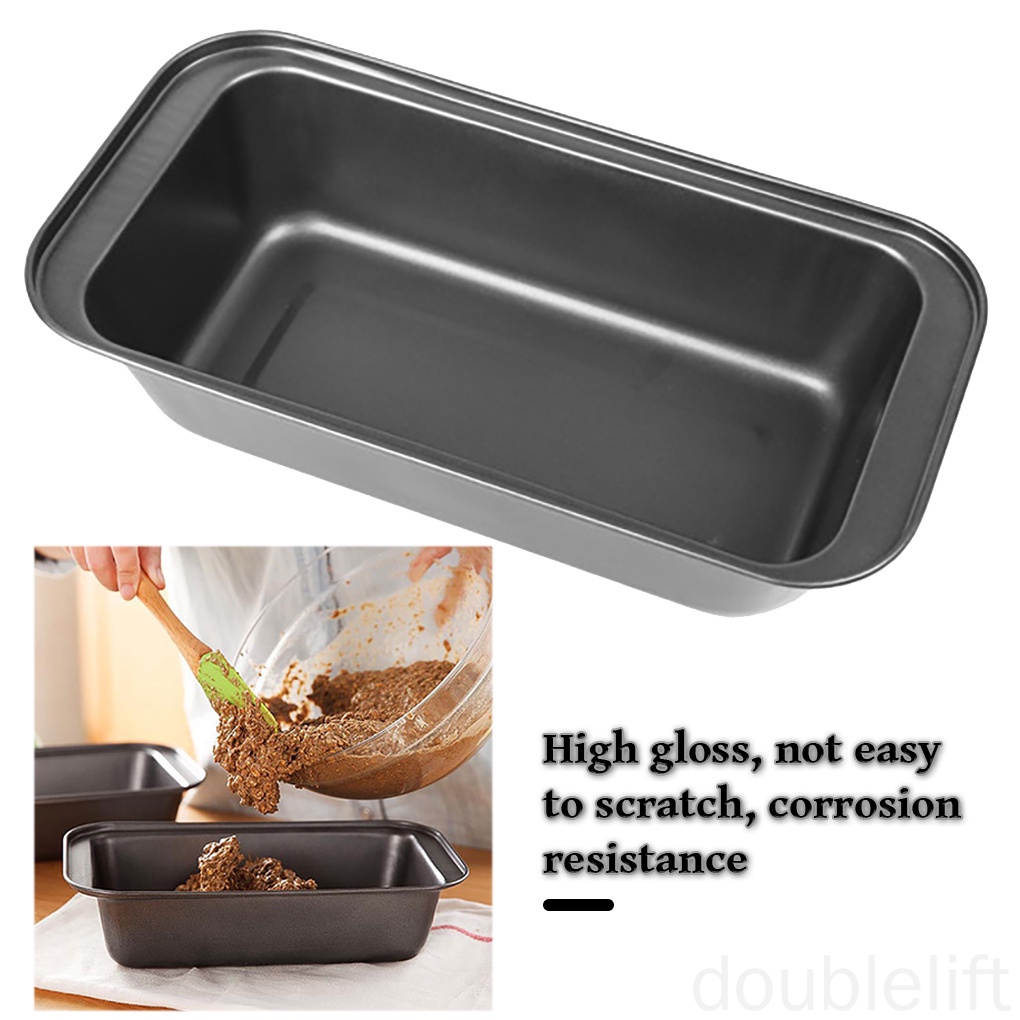 Khuôn Nướng Bánh Hình Chữ Nhật Bằng Thép Carbon Chống Dính Tiện Dụng