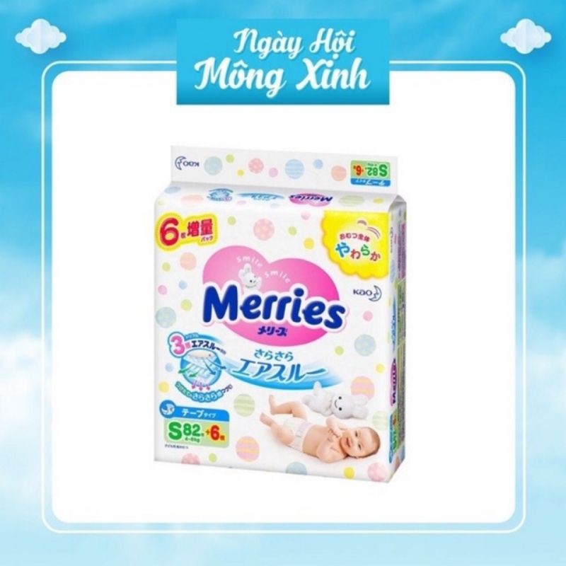 [CỘNG MIẾNG/ JUMBO]Tã quần/dán Merries Nội địa NB96/s88/M64/L58/XL44/XXL28/M76/L56/XL50