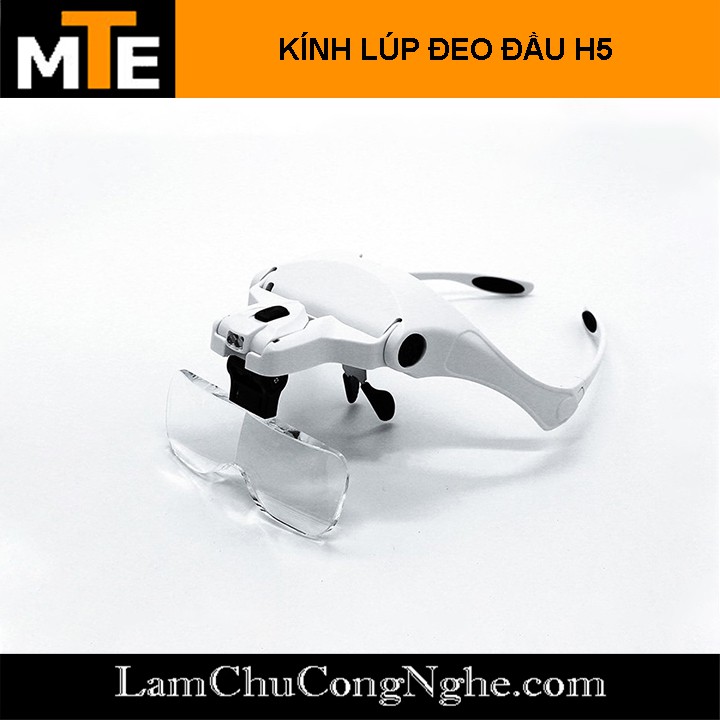 Kính lúp đội đầu tích hợp đèn led H5