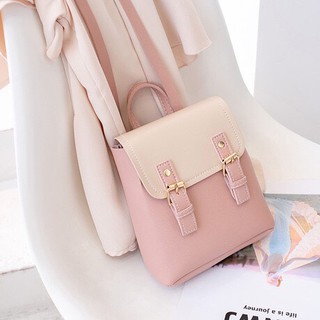 [FREÉHIP ĐƠN 50K]Balo mini retro thời trang phối màu trẻ trung - Tx5017