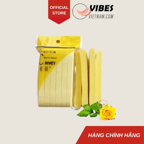 Bông nở rửa mặt bọt biển Chivey tẩy trang làm sạch da dạng nén bịch 12 miếng - vibesvietnam