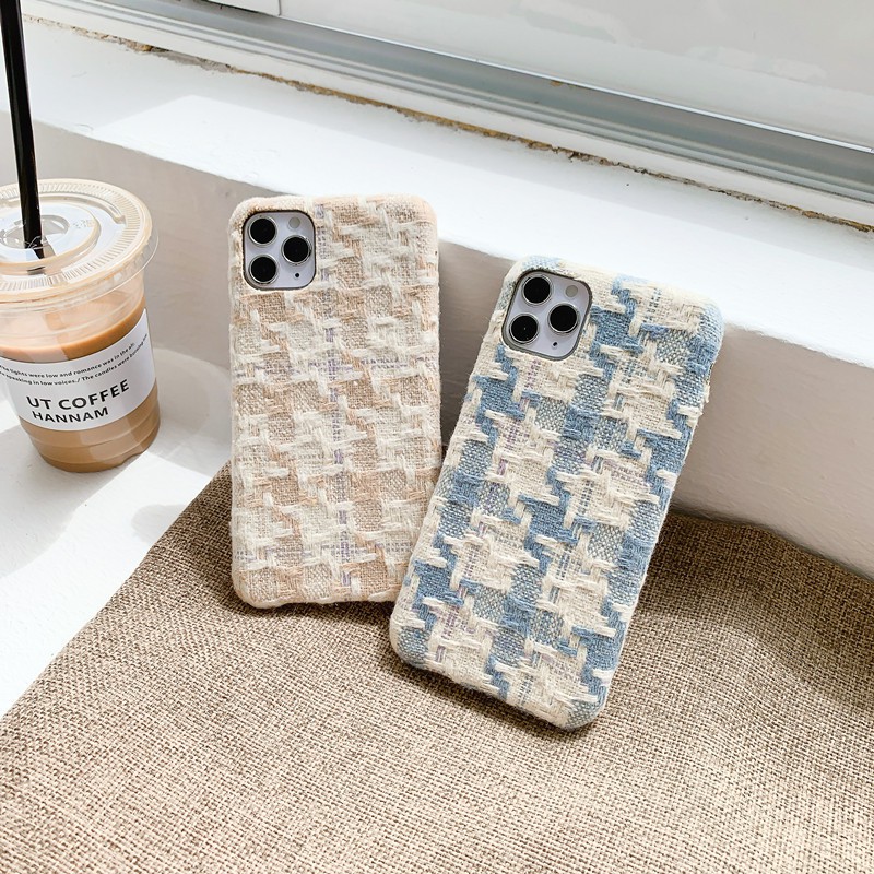 Ốp lưng iphone Chất liệu Vải Đan cao cấp Thích hợp iphone 11,12 pro max,12,12 pro,11 pro max,11 pro,7 plus,7,xs max,8g