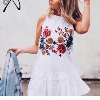 Váy hoa zaza size xs