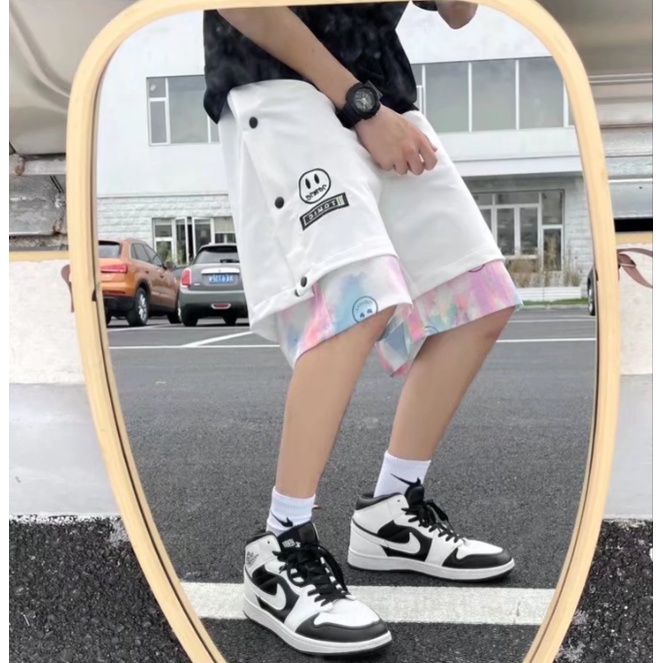 Quần Short Hai Lớp Phong Cách Hàn Quốc Thời Trang Dành Cho Nam