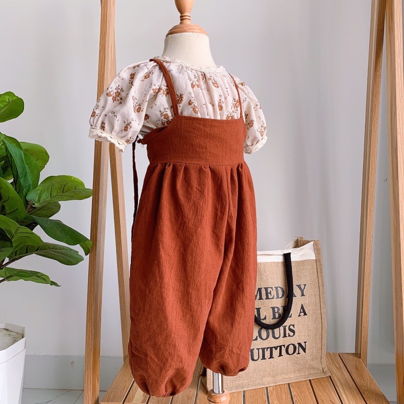 Quần cho bé Phuongboutique Áo yếm bé gái từ 10-20kg