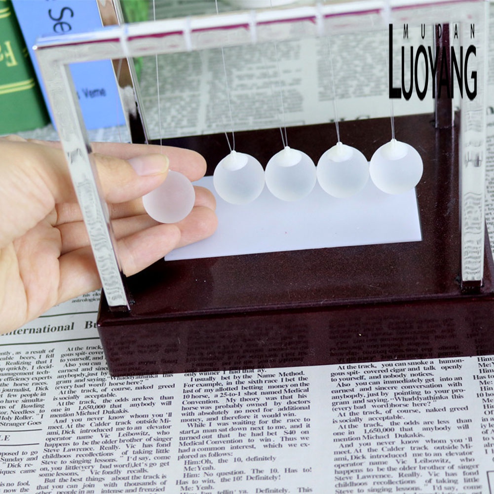 Con Lắc Newton Cân Bằng Có Đèn LED Phát Sáng Dùng Để Trang Trí