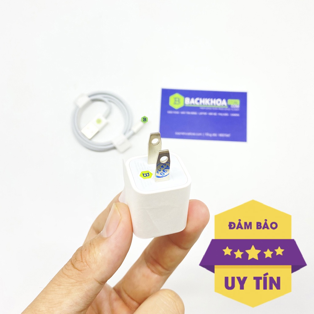 Bộ sạc iP chính hãng - Bền bỉ, chắc chắn dành cho iP5,5s,6,6s,6plus,7,7plus,8,8,plus,x,xs,xsm,xr,11