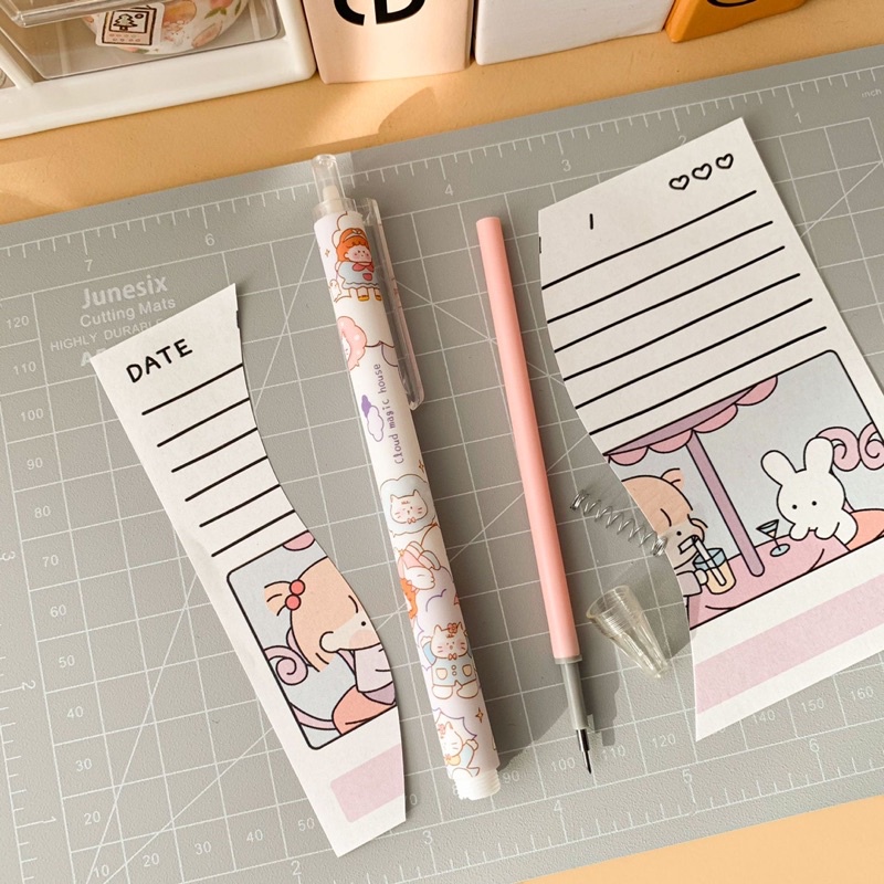 Bút rọc cắt sticker dạng bút bấm