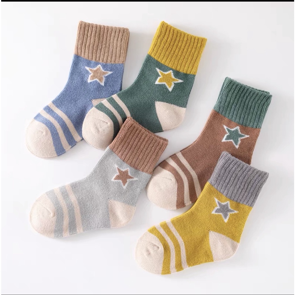 [ SIÊU RẺ ] COMBO 5 ĐÔI TẤT/VỚ TRẺ EM COTTON THOÁNG MÁT KHÔNG HẦM BÍ, ĐA DẠNG HÌNH ẢNH KUTE