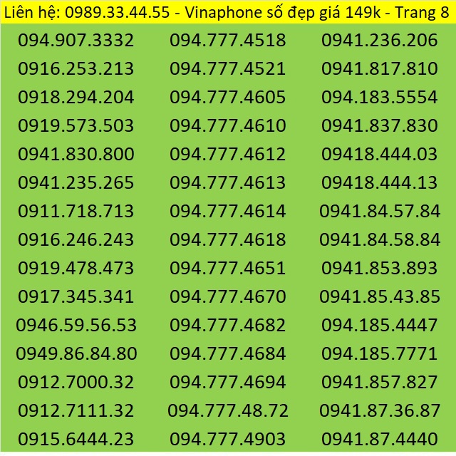 Sim số Vinaphone giá rẻ