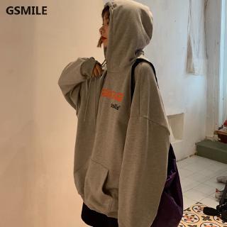 Áo hoodie Hàn Quốc in chữ phong cách Harajuku