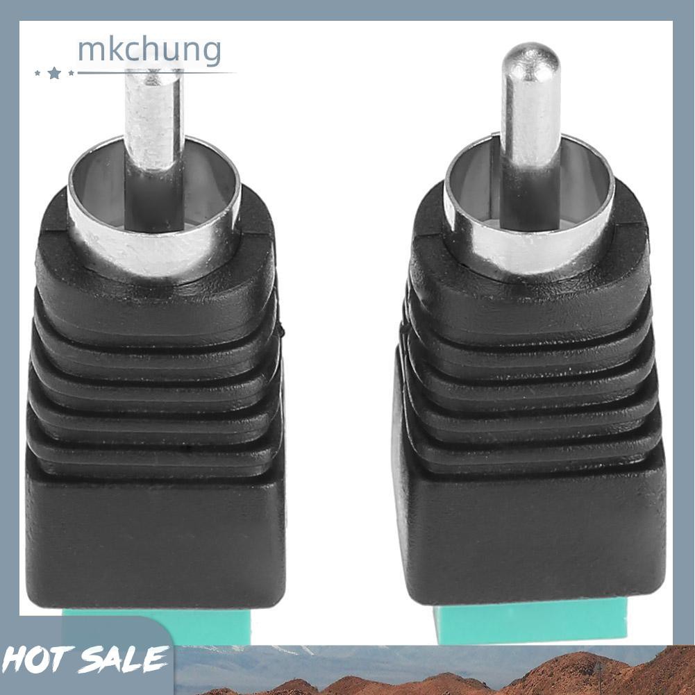 Set 2 Đầu Nối Dây Cáp Âm Thanh Rca