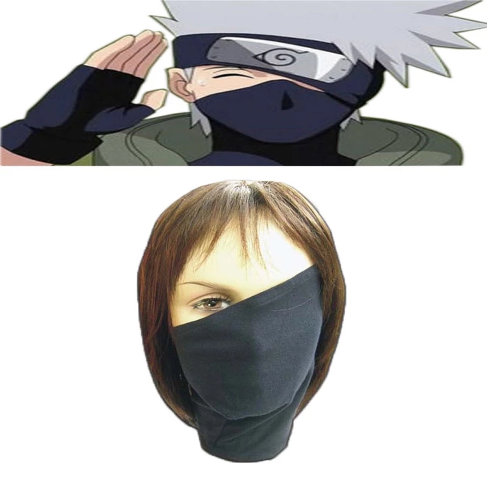 Khăn che mặt họa tiết đám mây đỏ trong Anime Ninja Naruto Kakashi Hatake Akatsuki Uchiha Itachi dùng khi đi xe moto