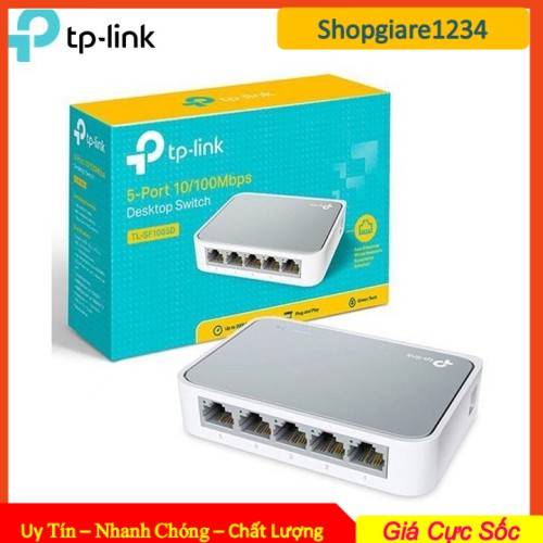 Bộ Chia Mạng Tp-Link SF1005D 5 Cổng 10/100Mbps.  Switch 5 port TP-Link SF1005D - HÀNG CHÍNH HÃNG - BH 24 T