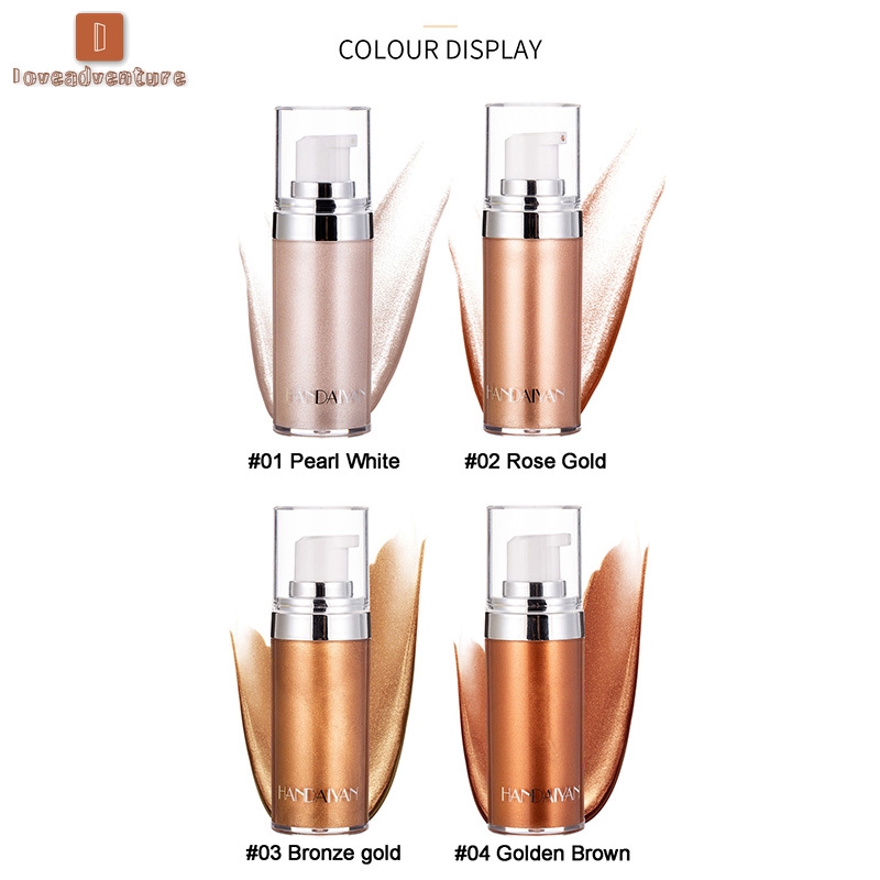 LV△ Liquid Body Highlighter Long-lasting Shine Brighten Glitter Shimmering Body Cream | BigBuy360 - bigbuy360.vn