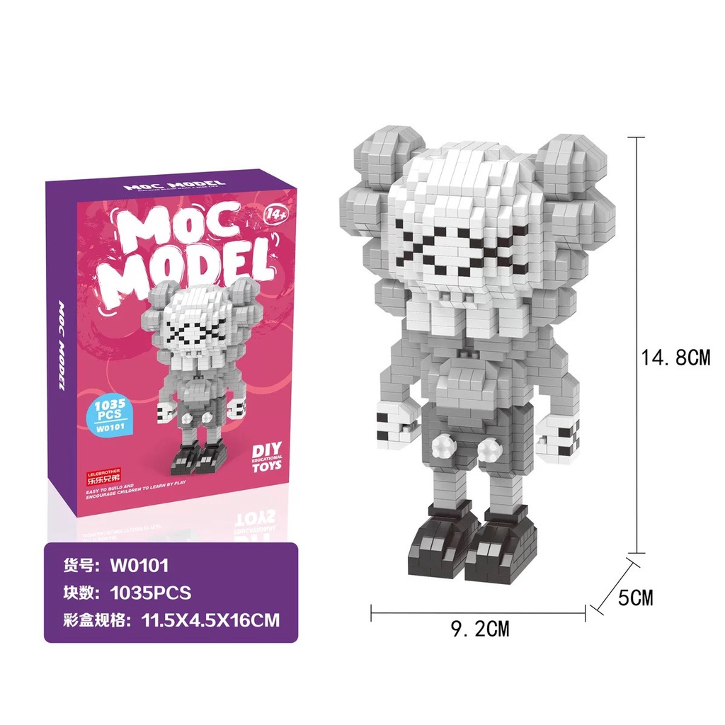 Đồ Chơi Lắp Ráp Lego Nhân Vật Hoạt Hình Kaws