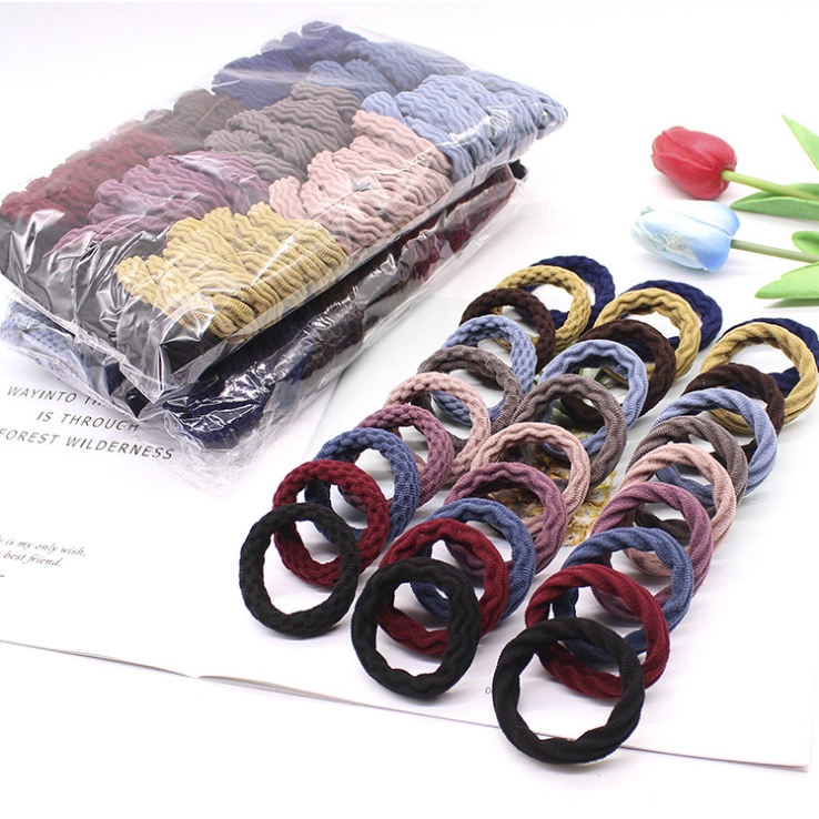 10 Dây buộc tóc đuôi ngựa co dãn