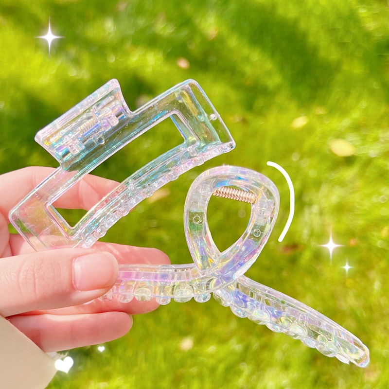 Kẹp Tóc Trong Suốt Phong Cách Pháp Thanh Lịch Cho Nữ